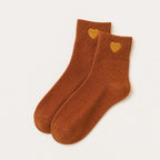 Little Gold Heart Socks