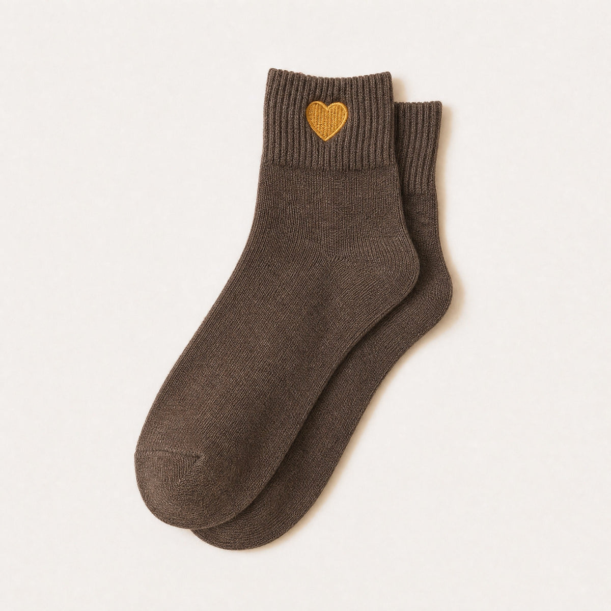 Little Gold Heart Socks