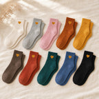 Little Gold Heart Socks
