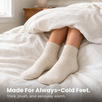 Cream Sweater Socks - The Coziest Slouchy Boot Socks (5 Pairs)