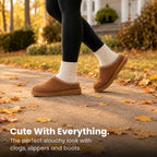 Cream Sweater Socks - The Coziest Slouchy Boot Socks (5 Pairs)