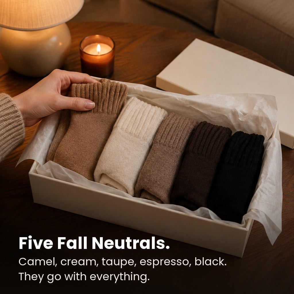 Sweater Socks - The Coziest Slouchy Boot Socks (5 Pairs)